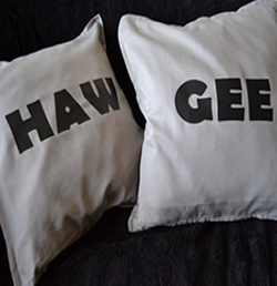 Gee Haw Cushions